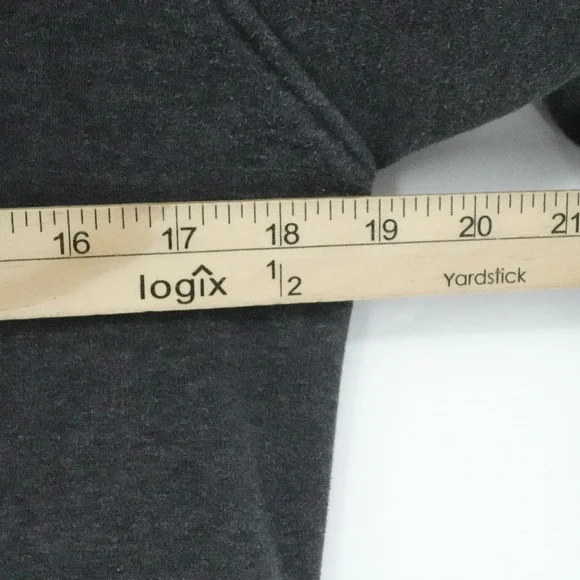 Athleta Hoodie Womens‎ Small Charcoal Gray Funnel Neck Kangaroo Pocket - Picture 13 of 16